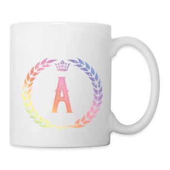 A letter wreath - Mug - white - Right