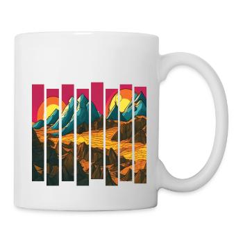 mountain hiking hiking mountains hiking mountain hikers - Mug - white - Right