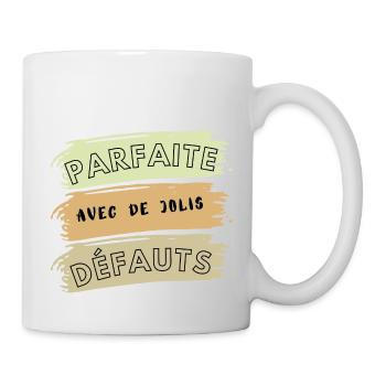 Parfaite Avec De Jolis Défauts - Mug blanc - blanc - Droite