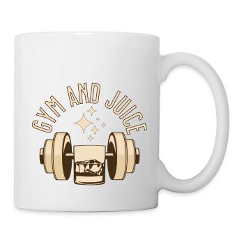 Funny Gym Quote Gym and Juice - Mug - white - Right
