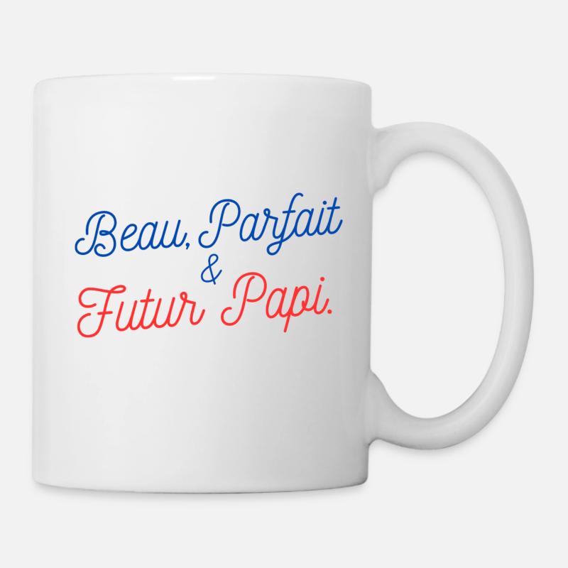 Beau Parfait et futur Papi - Mug blanc - blanc