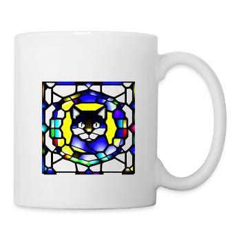 Glas Cat - Tasse - Weiß - Rechts