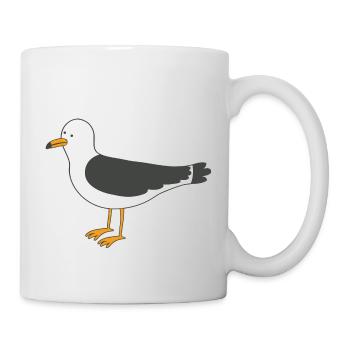 Möwe - Tasse - Weiß - Rechts