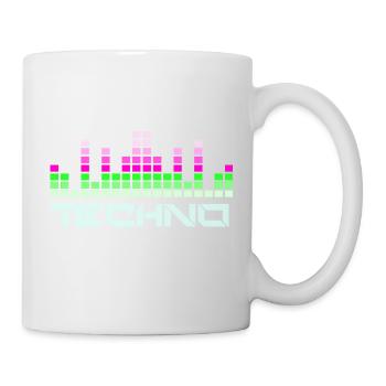 Techno music - Mug - white - Right