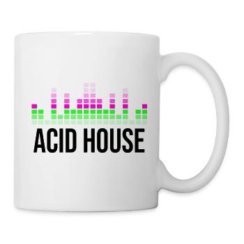 Zitat aus Acid-House-Musik - Tasse - Weiß - Rechts