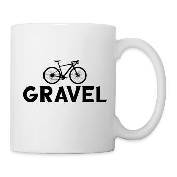 Gravel Bike Fahrrad Radfahrer Radfahrerin - Tasse - Weiß - Rechts