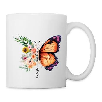 There is wonder in all of us, butterfly wonder - Mug - white - Right
