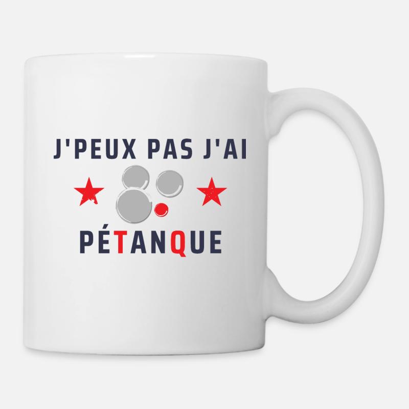 J Peux Pas j ai Pétanque - Mug blanc - blanc