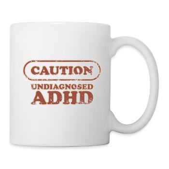 Caution, ADHD - Mug - white - Right