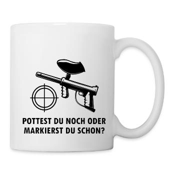 Paintball Airsoft - Mug blanc - blanc - Droite