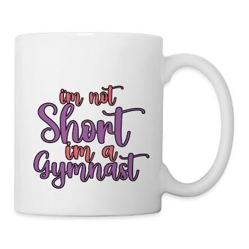Je ne suis pas petit, je suis gymnaste - Mug blanc - blanc - Droite