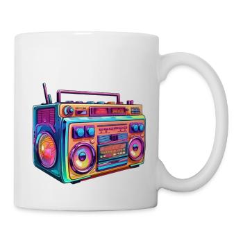 90er Jahre niedlich 80er Jahre Retro Vintage lustig cool Nostalgie - Tasse - Weiß - Rechts