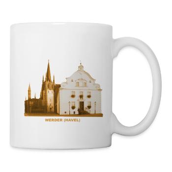 Werder Havel, Old Town Hall, Church Brandenburg - Mug - white - Right