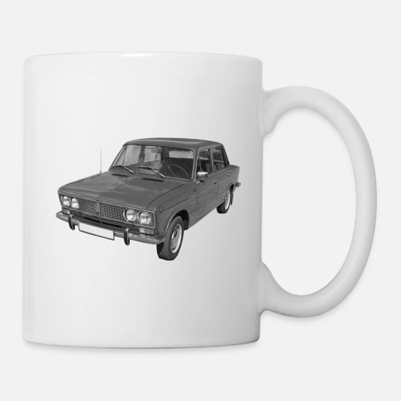 Shiguli 1500 Pkw UdSSR Russland Oldtimer - Tasse - Weiß