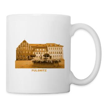 Pulsnitz Rathaus Markt Sachsen Lebkuchen - Tasse - Weiß - Rechts