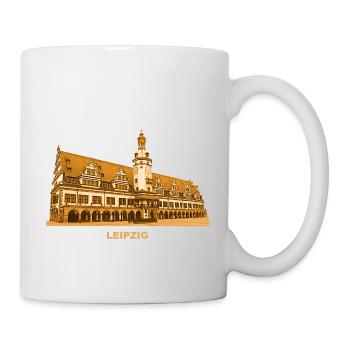Ancien hôtel de ville de Leipzig Parc des expositions Ville de Saxe - Mug blanc - blanc - Droite