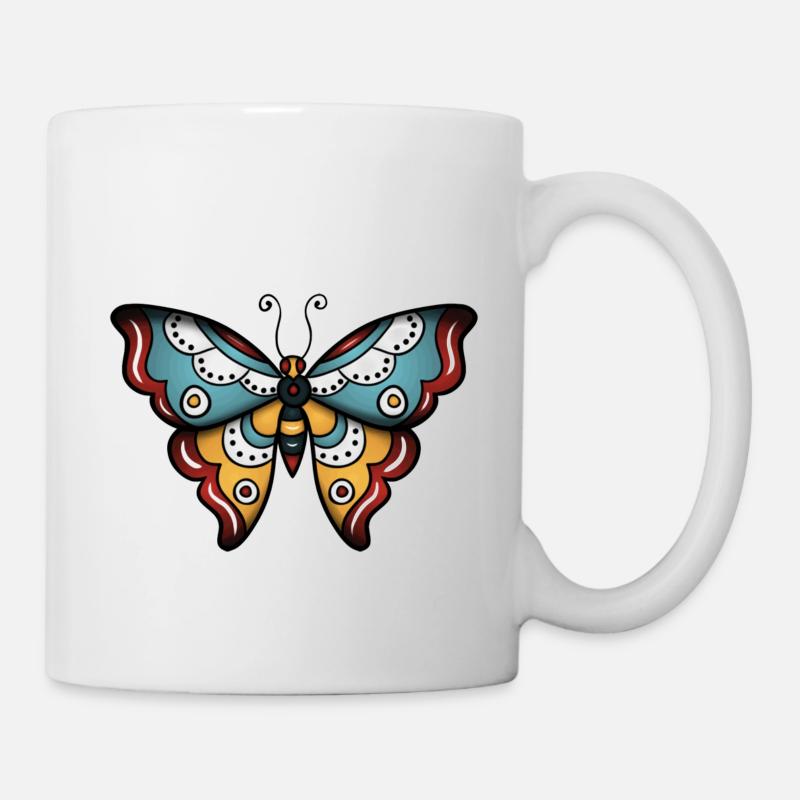 Papillon - Mug blanc - blanc