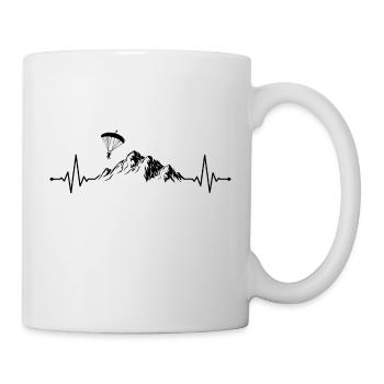Paragliding Parachute Jumping Mountain Pulse - Mug - white - Right