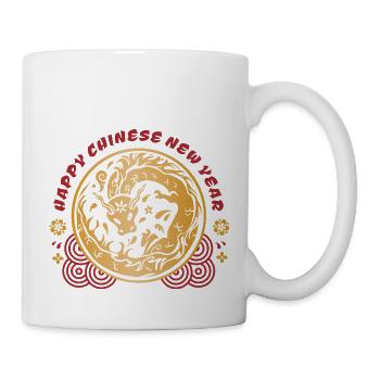 Chinesisches Neujahr Drache Vietnam I Geschenk - Tasse - Weiß - Rechts