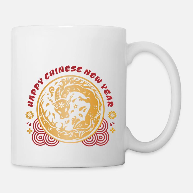 Chinesisches Neujahr Drache Vietnam I Geschenk - Tasse - Weiß
