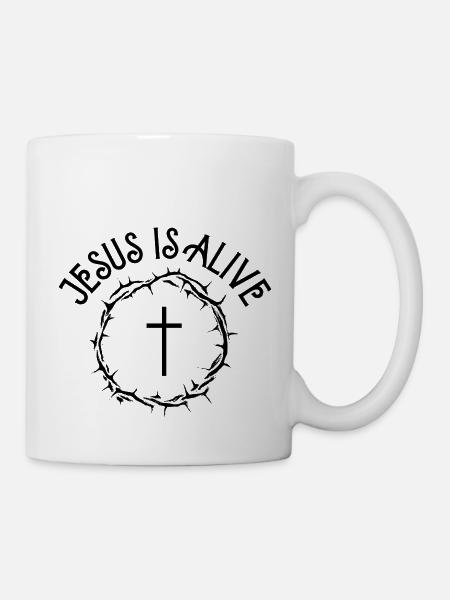 Jesus is alive - Mug - white