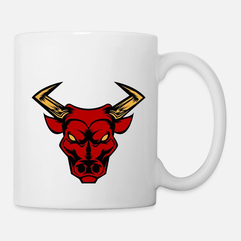 bull stier - Tasse - Weiß