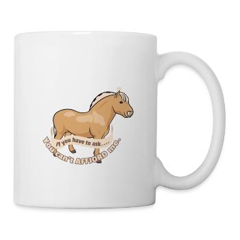 Drôle de cheval du fjord - Tu ne peux pas m’affjorder - Mug blanc - blanc - Droite