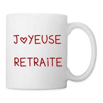 RETRAITE. RETRAITE. RETRAITEE. RETRAITE - Mug blanc - blanc - Droite