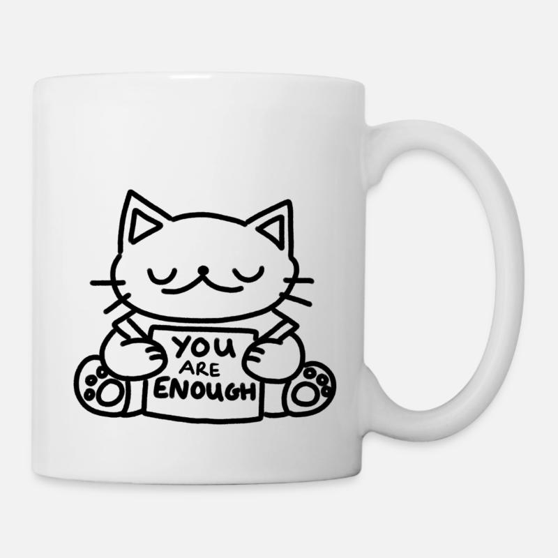 You are Enough Cat - Mug - white
