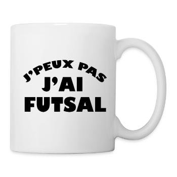 Futsal sport football en salle - Mug blanc - blanc - Droite