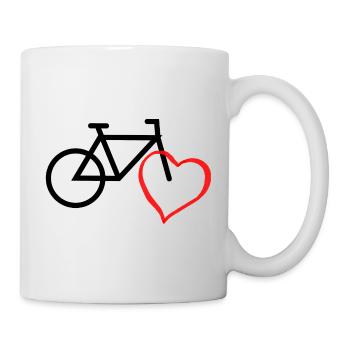 E-Bike Mountainbike Liebe - Tasse - Weiß - Rechts