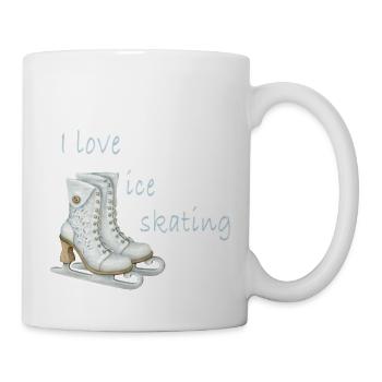 Ice skating - Mug - white - Right