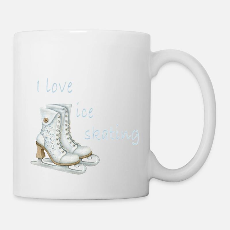 Ice skating - Tasse - Weiß