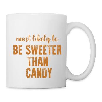 Most Likely To Be Sweeter Than Candy Halloween - Mug - white - Right