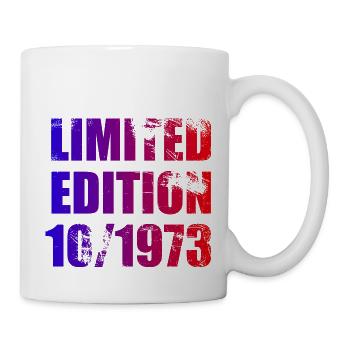 50th Birthday Limited Edition 10/1973 - Mug - white - Right