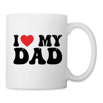 I Love My Dad - Mug - white - Right