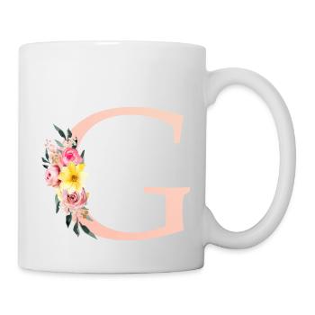 G Monogramme Floral - Mug blanc - blanc - Droite