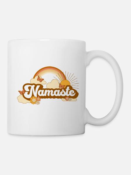 Vintage Namaste Design - Mug - white