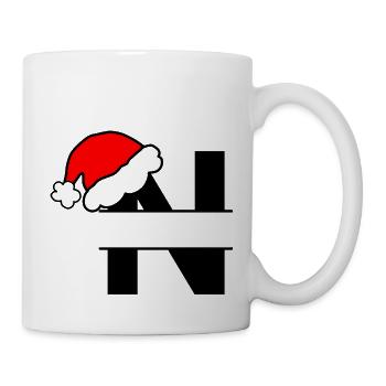 Christmas Alphabet Letter N to Personalise - Mug - white - Right