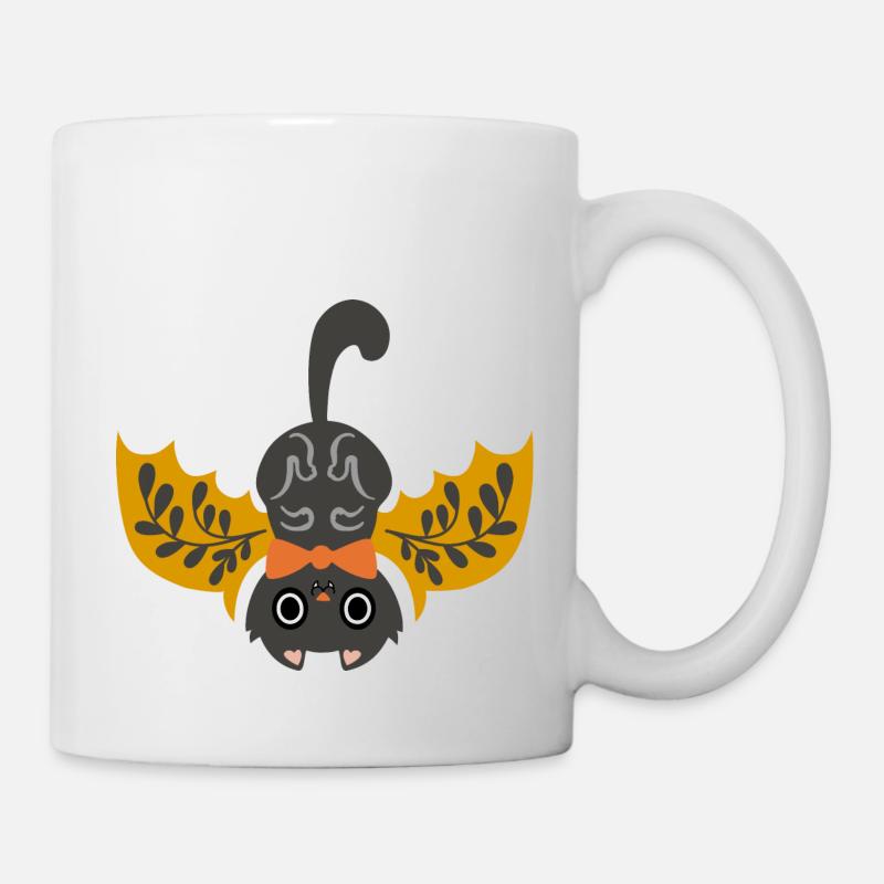 Chat chauve-souris folklorique - Mug blanc - blanc