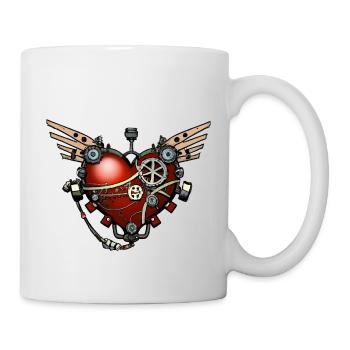 Steampunk Heart - Mug - white - Right
