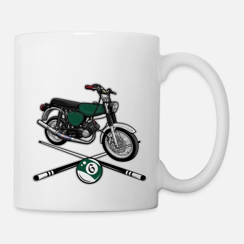 S51 (vert billard) // Illustration - Mug blanc - blanc