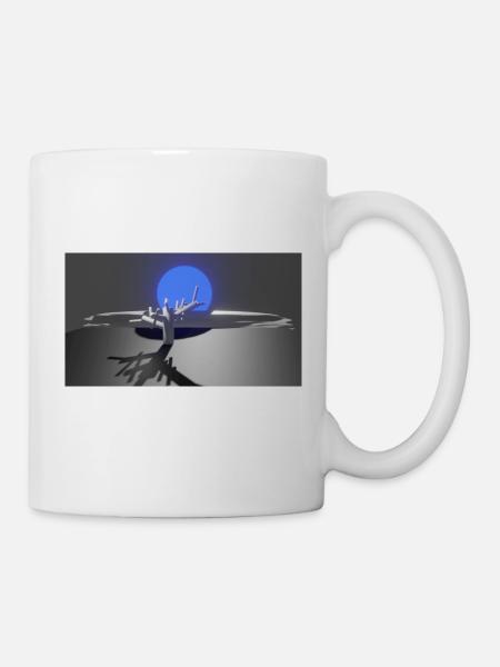 Sonne und Baum - Tasse - Weiß