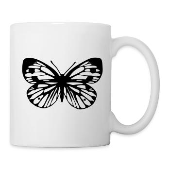 Green-veined white Butterfly - Mug - white - Right