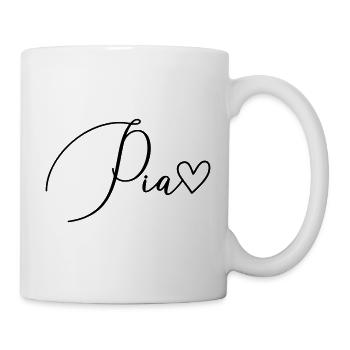Pia Last Name First Name Girl - Mug - white - Right