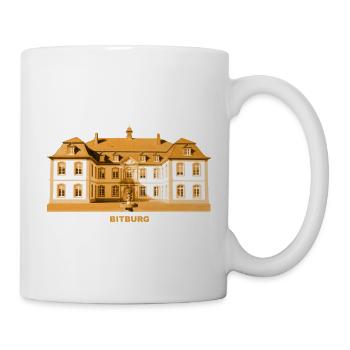 Bitburg Schloss Eifel Rheinland-Pfalz - Tasse - Weiß - Rechts