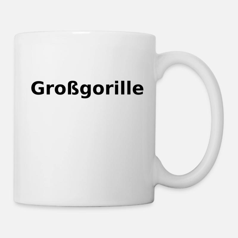 Großgorille - Tasse - Weiß