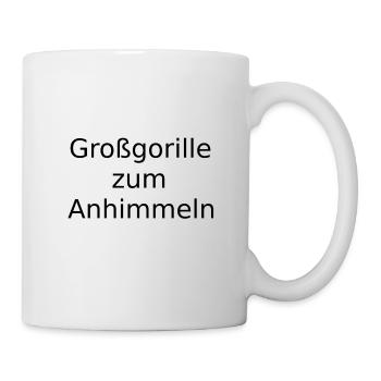 Großgorille zum Anhimmeln - Tasse - Weiß - Rechts