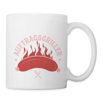 Auftragsgriller Grillen BBQ Griller - Tasse - Weiß - Rechts