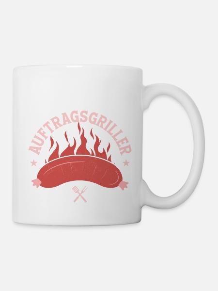 Auftragsgriller Grillen BBQ Griller - Tasse - Weiß